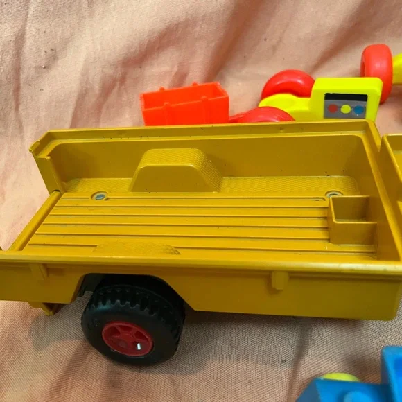 Bundle of vintage Fisher-Price Little People vehicles and Adventure People Safar